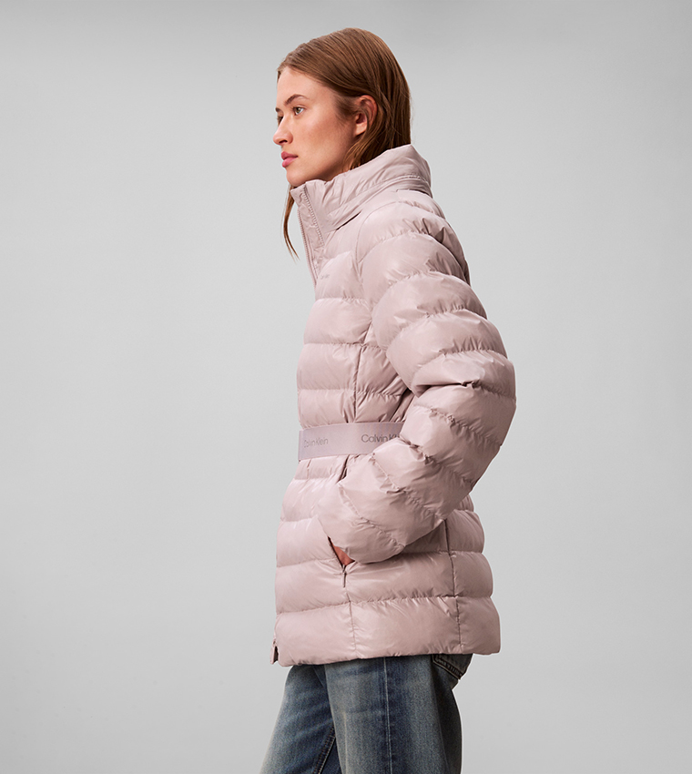 Solid Zip Hooded Jacket
