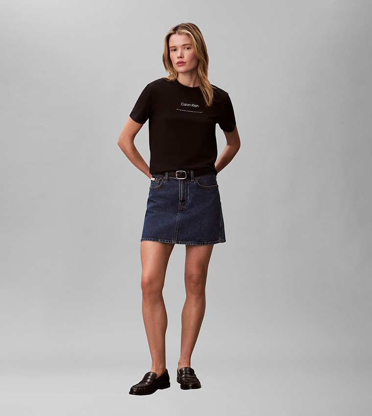Logo Printed Crew Neck T-Shirt