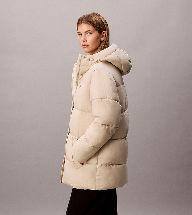 Solid Zip Hooded Jacket