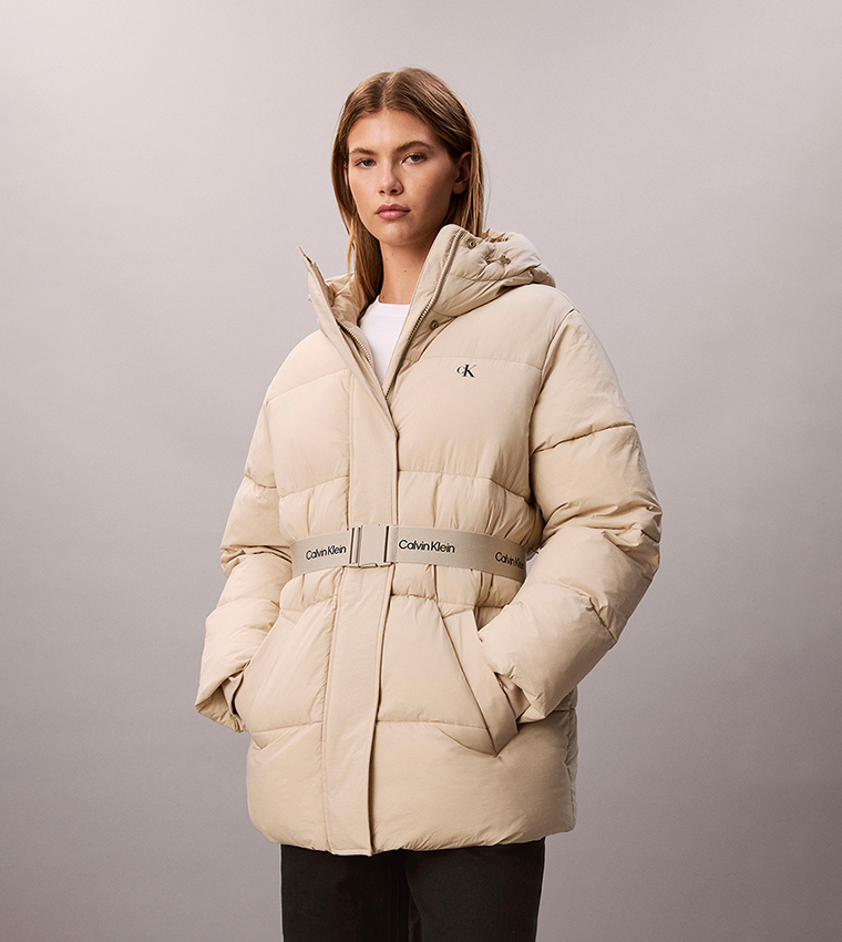 Solid Zip Hooded Jacket