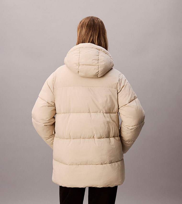 Solid Zip Hooded Jacket