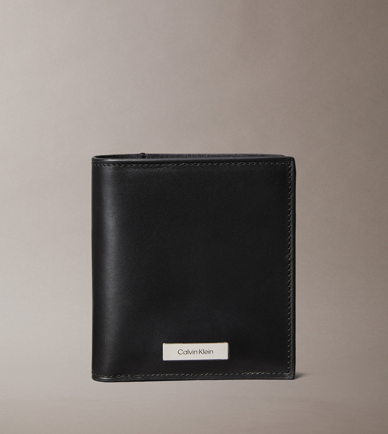 Plaque Logo Slim Wallet