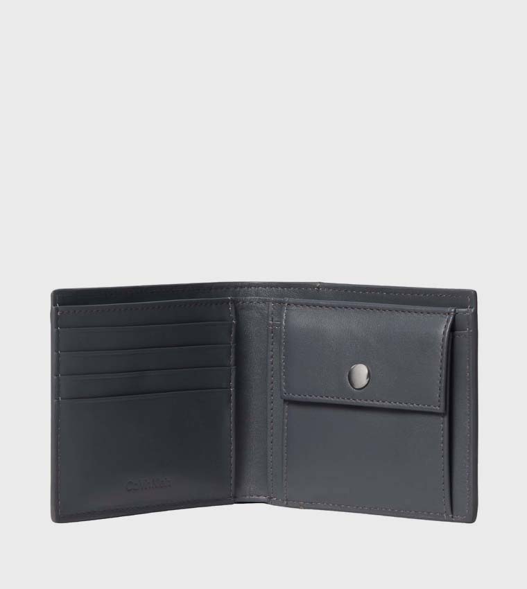 Monogram Printed Snap Button Card Holder