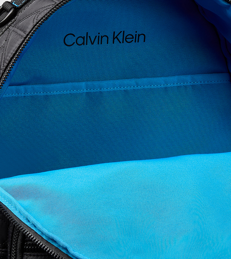 Logo Debossed Zip Backpack