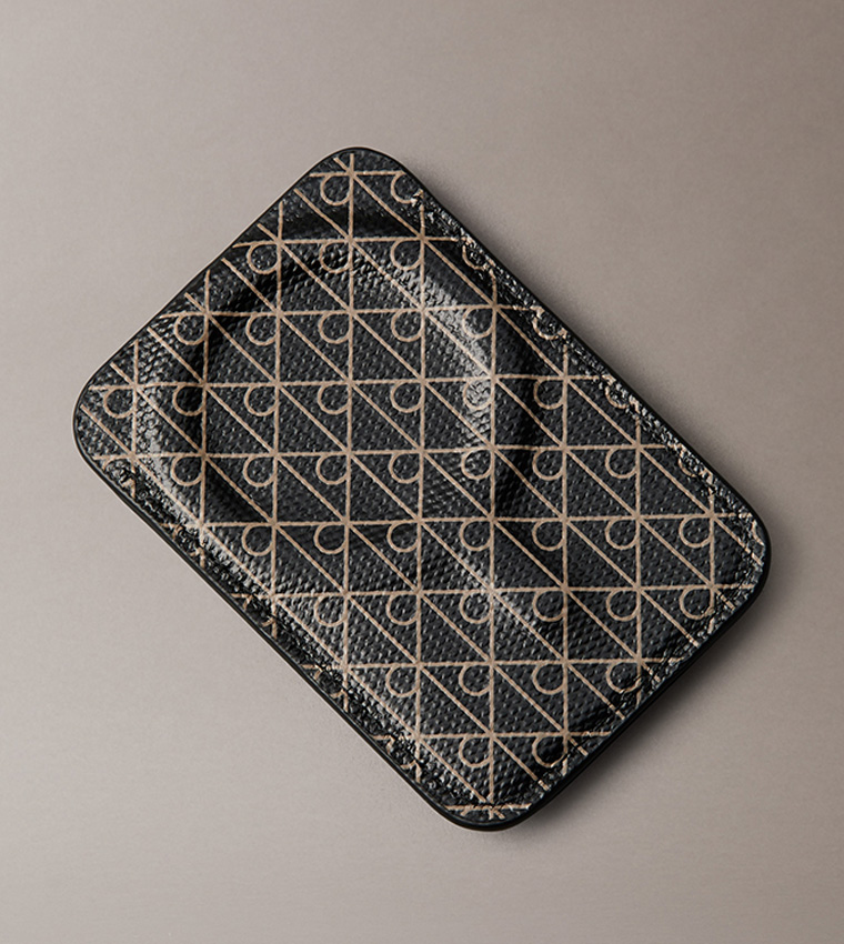 Emblem Card Holder with Keychain