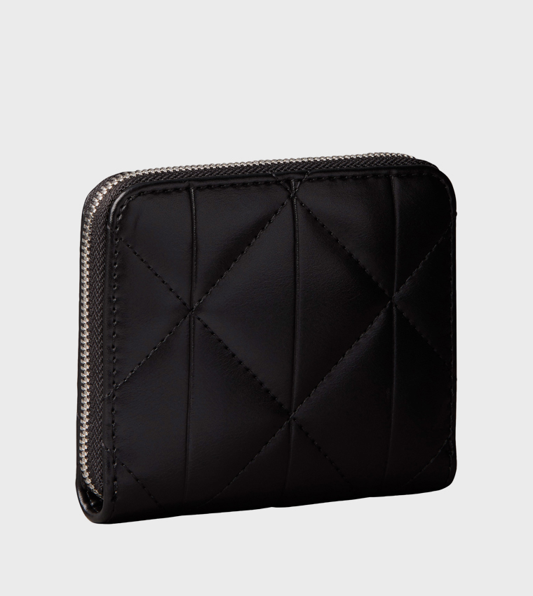 Quilted Zip-Around Wallet