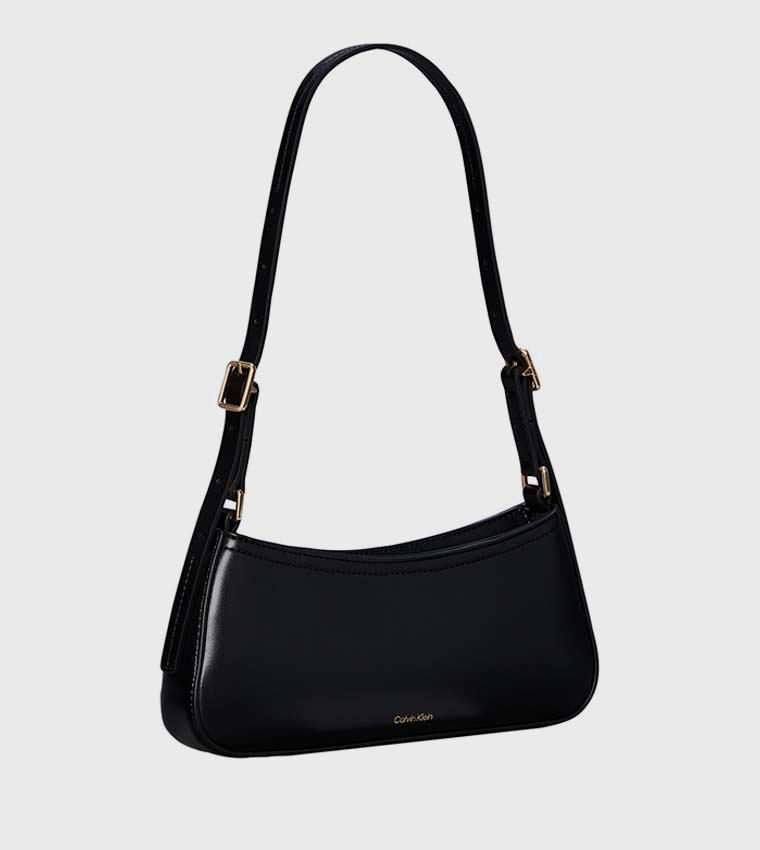 Monogram Zip Closure Shoulder Bag
