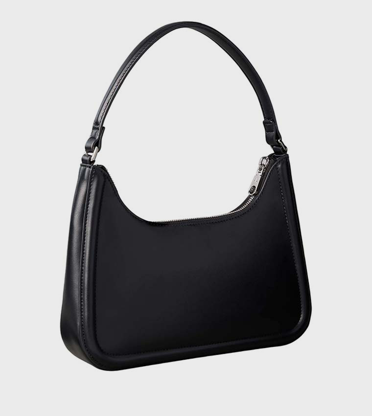 Monogram Zip Closure Shoulder Bag