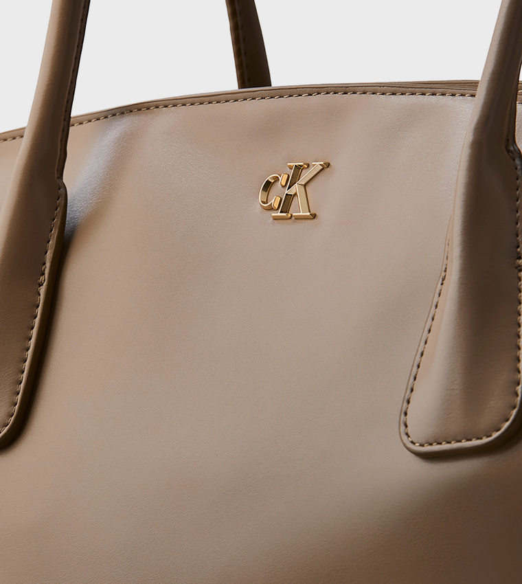 Logo Detail Dome Tote Bag
