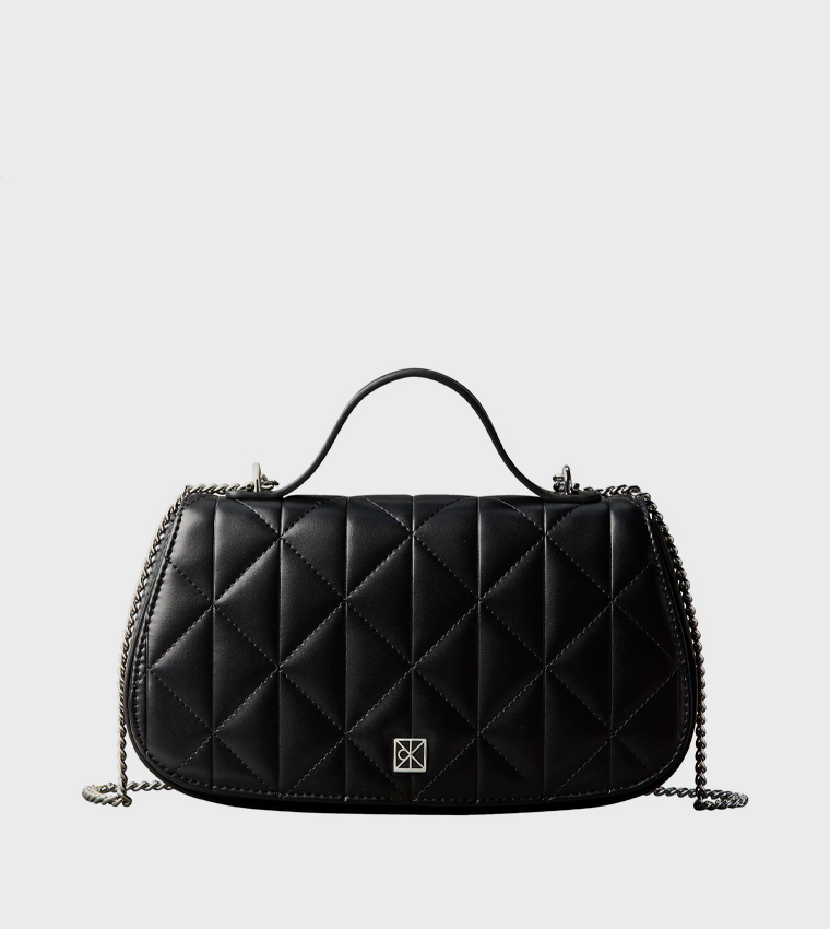 Quilted Top Handle Bag