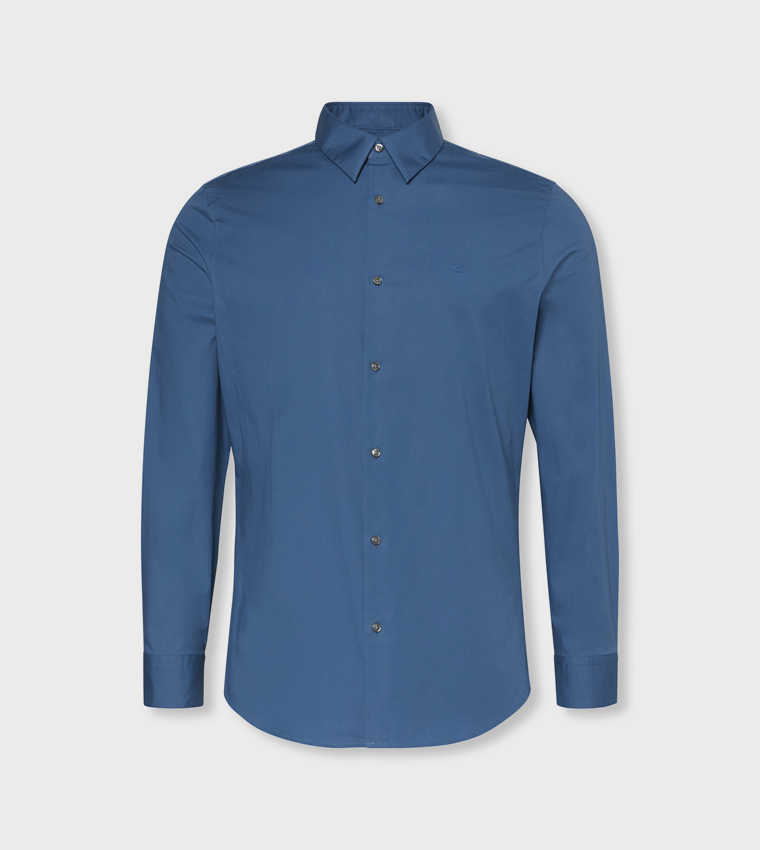 Logo Embroidered Long Sleeves Shirt