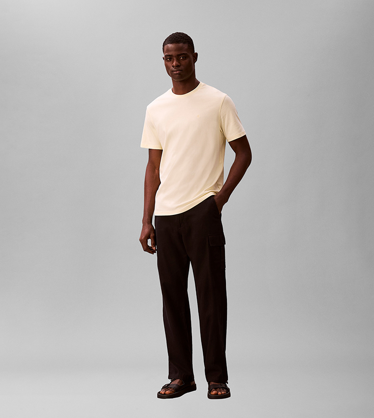 Logo Embroidered Crew Neck T-Shirt