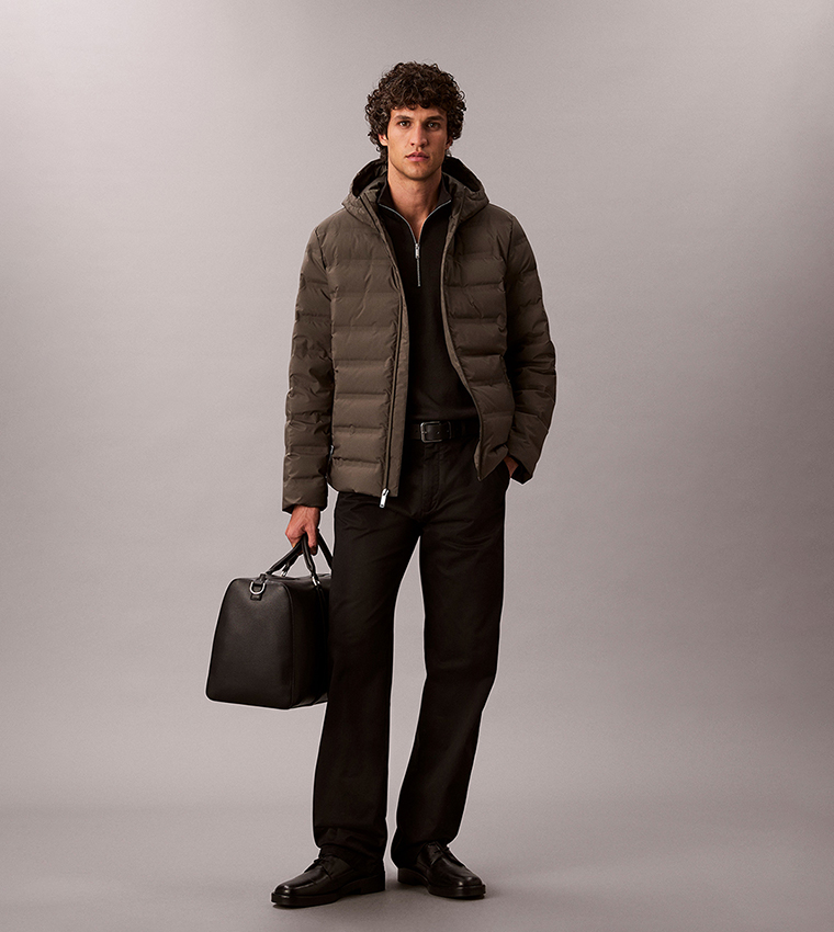 Solid Zip Hooded Jacket
