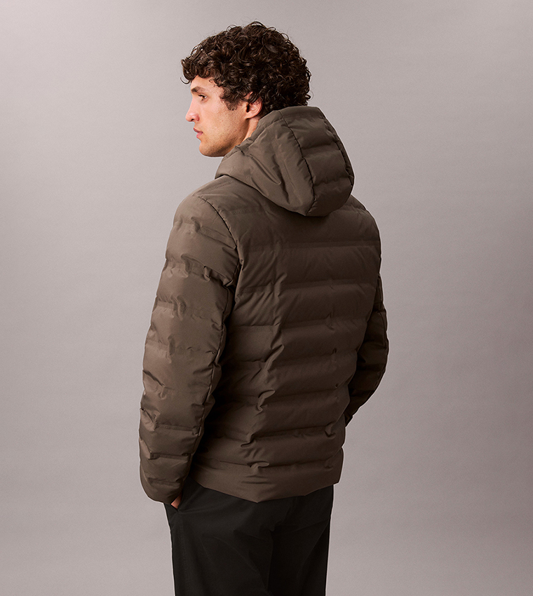 Solid Zip Hooded Jacket