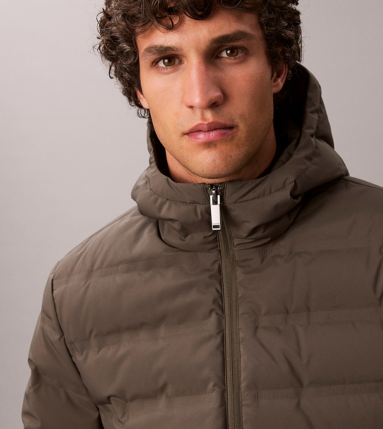 Solid Zip Hooded Jacket