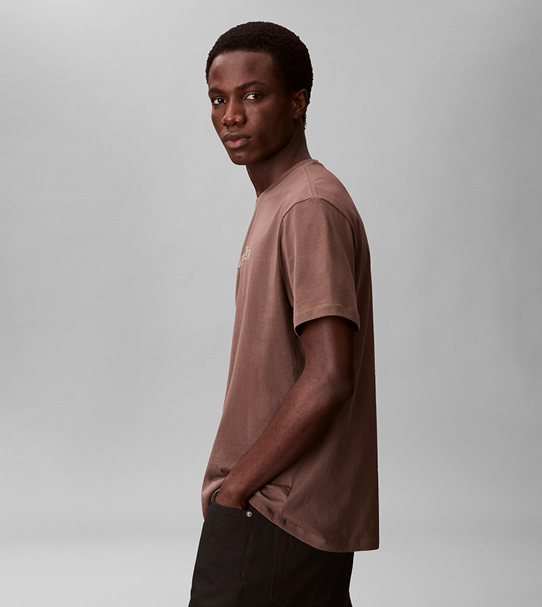 Logo Embossed Crew Neck T-Shirt