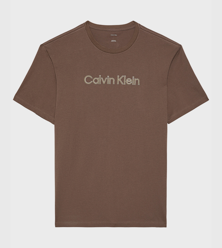 Logo Embossed Crew Neck T-Shirt