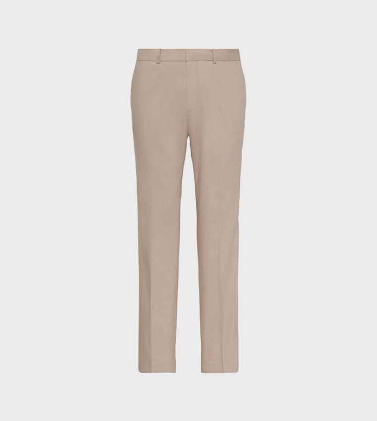 Linen Lyocell Slim Fit Pants