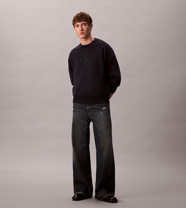 Graphic Crew Neck Sweater