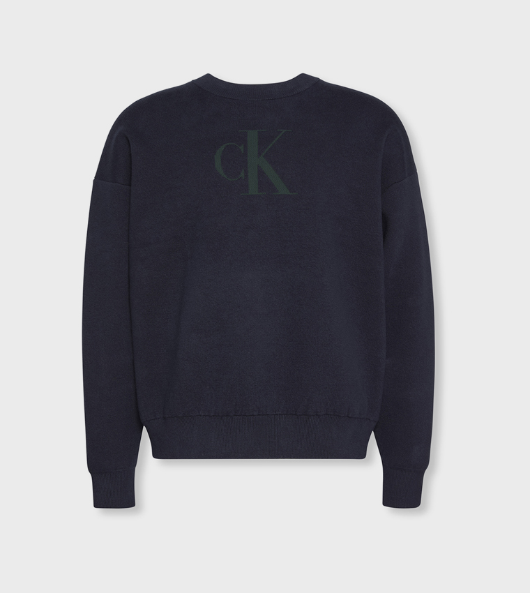 Graphic Crew Neck Sweater