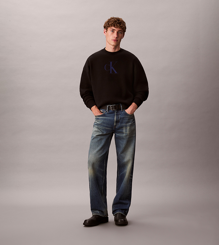 Graphic Crew Neck Sweater