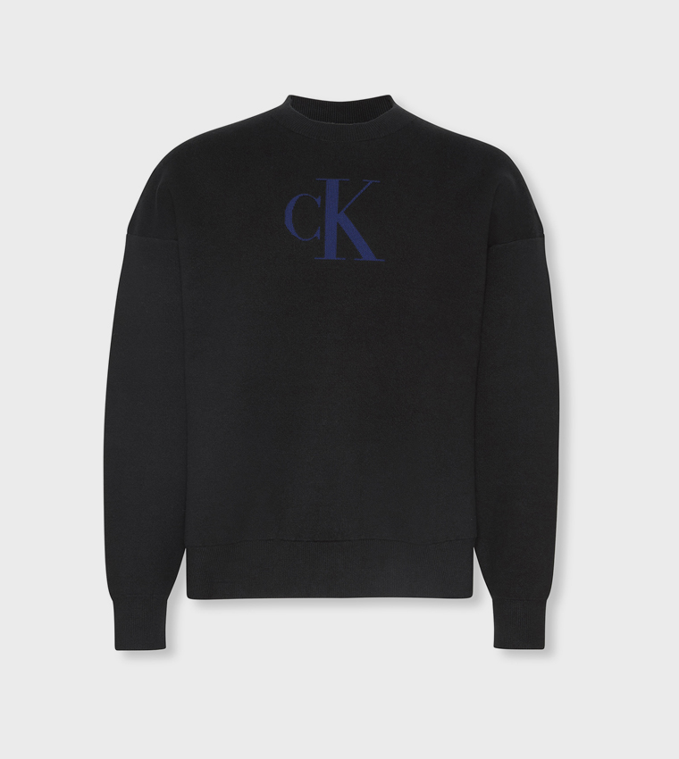Graphic Crew Neck Sweater