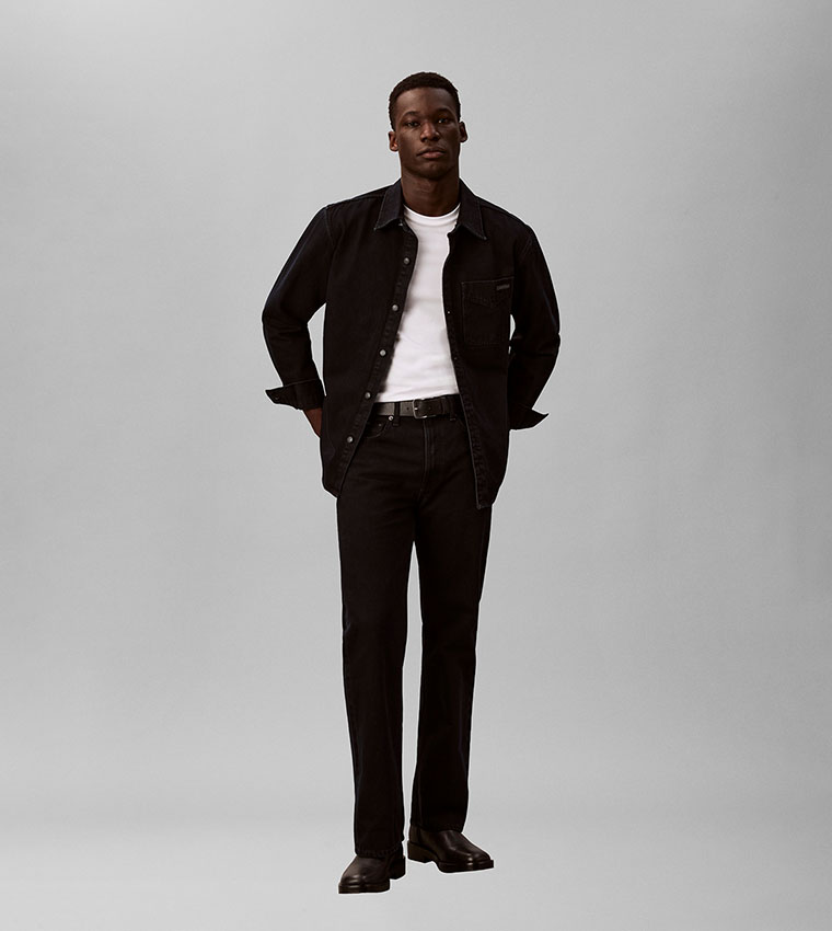 كالفن كلاين جينز  جينزات قصة مستقيمة - أزرق Straight Jeans