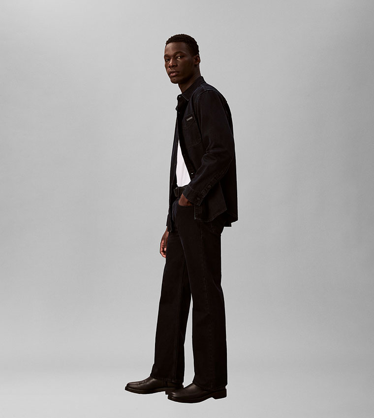 كالفن كلاين جينز  جينزات قصة مستقيمة - أزرق Straight Jeans