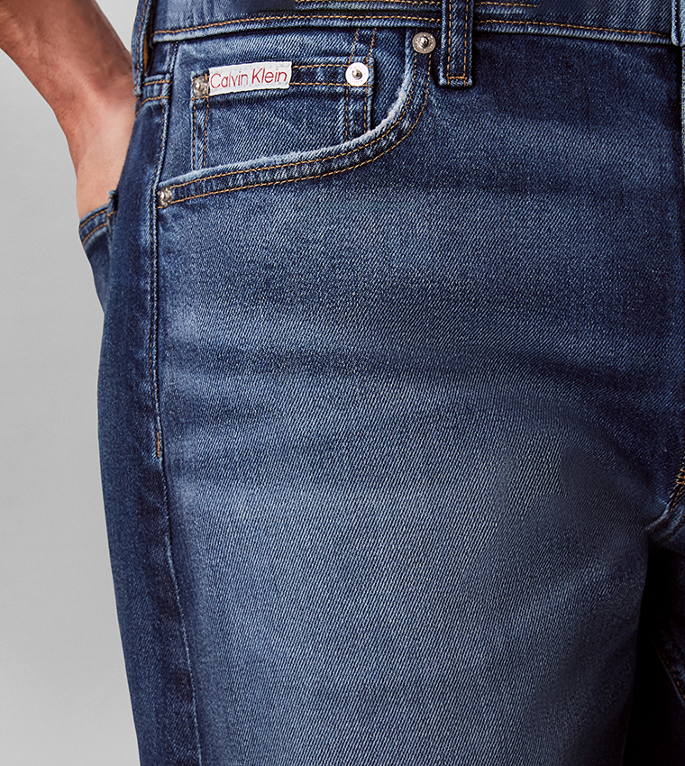 كالفين كلاين  جينزات قصة مستقيمة - أزرق Straight Jeans