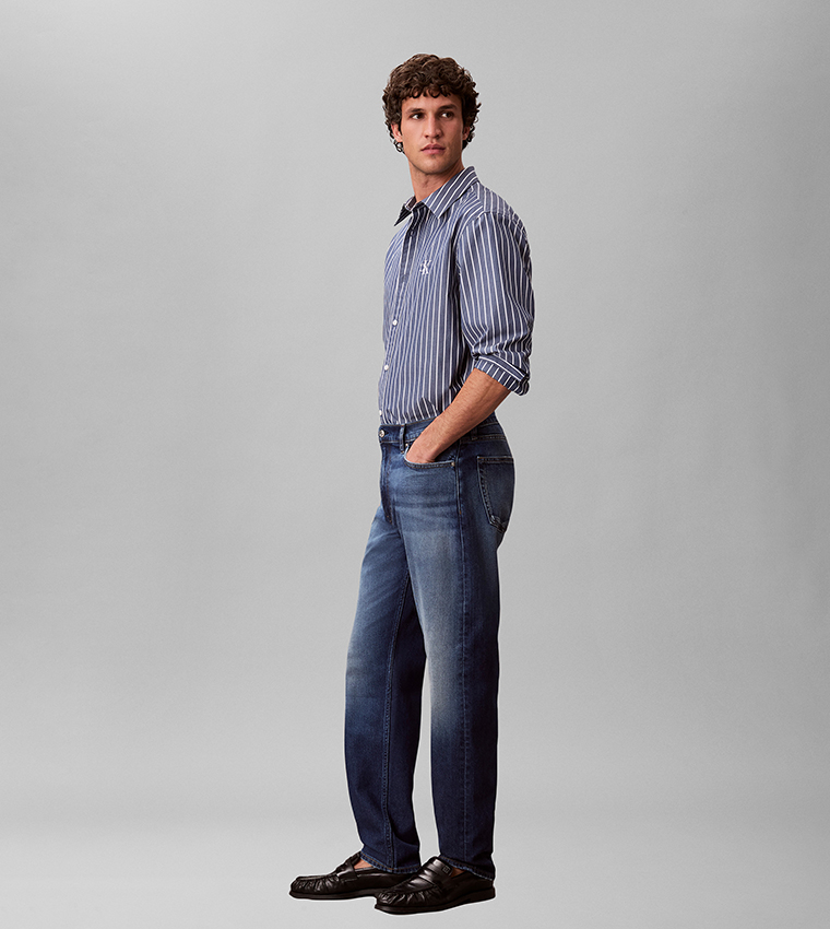 كالفين كلاين  جينزات قصة مستقيمة - أزرق Straight Jeans