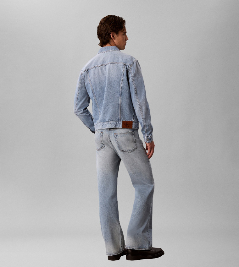 Washed Long Sleeves Denim Jacket