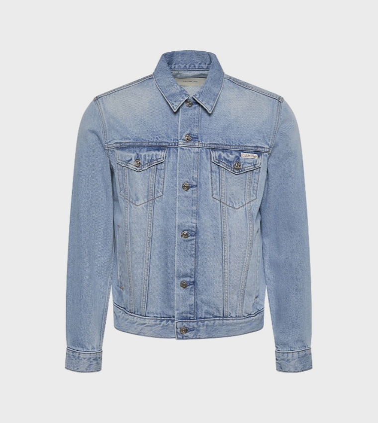 Washed Long Sleeves Denim Jacket