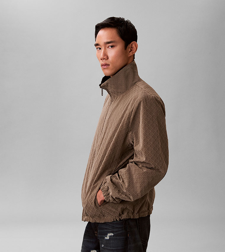 Monogram Zip Casual Jacket