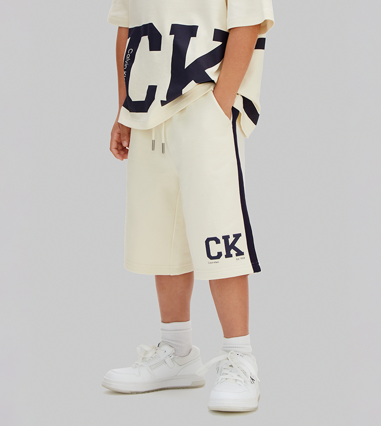 Graphic Drawstring Shorts