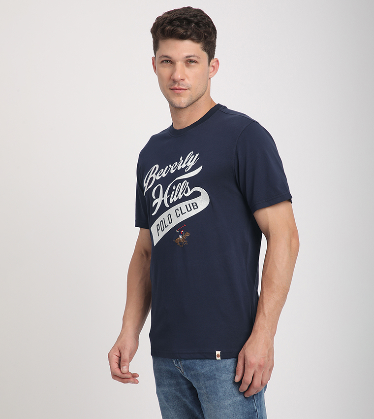 Logo Embroidered Crew Neck T-Shirt