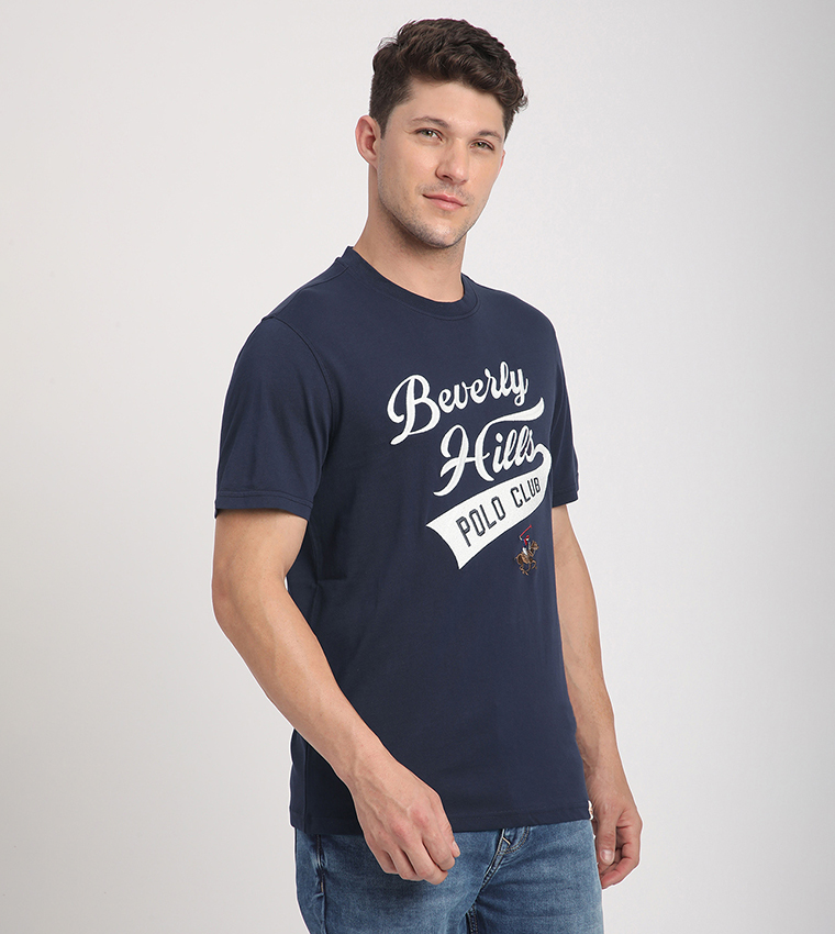 Logo Embroidered Crew Neck T-Shirt