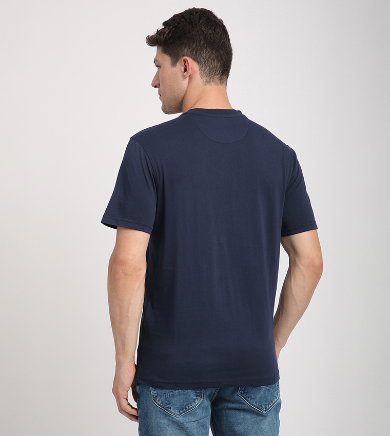 Logo Embroidered Crew Neck T-Shirt