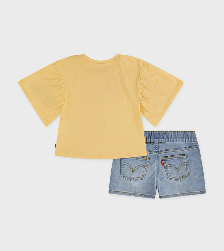 Printed Short Sleeves Clothing Set