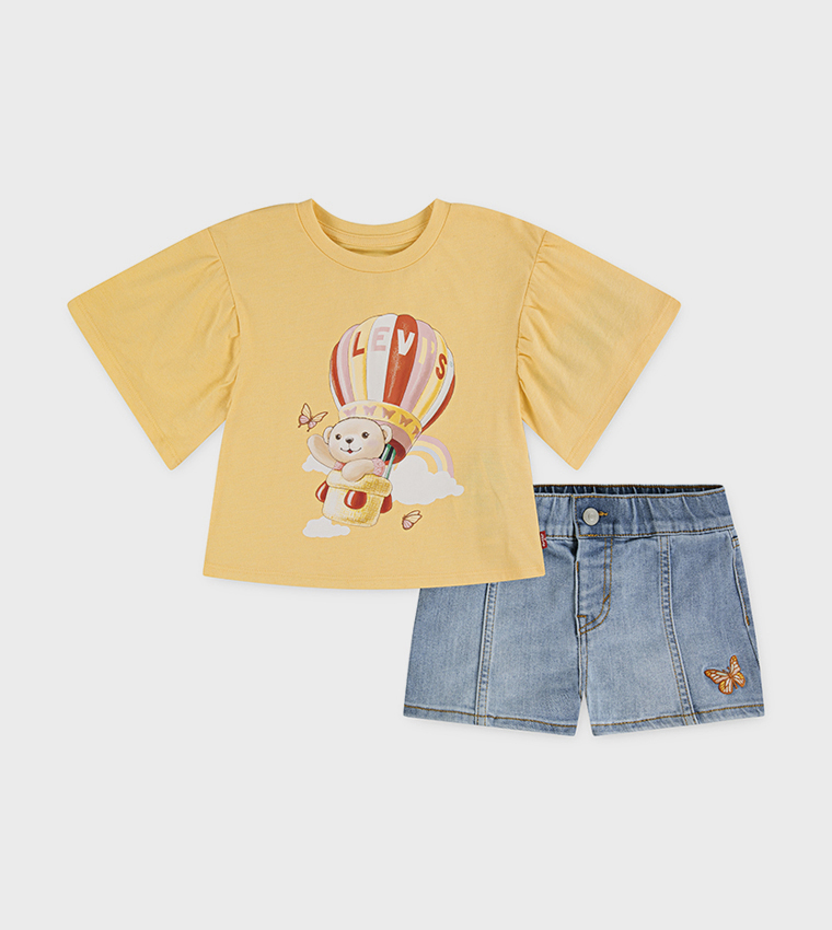 Printed Short Sleeves Clothing Set