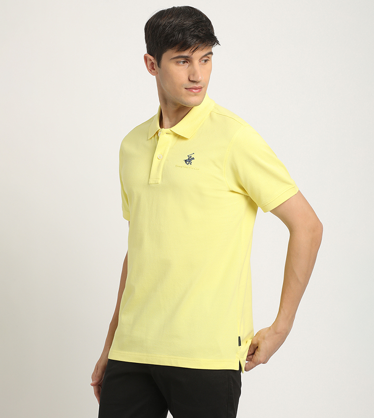 Logo Detail Pique Polo T-Shirt