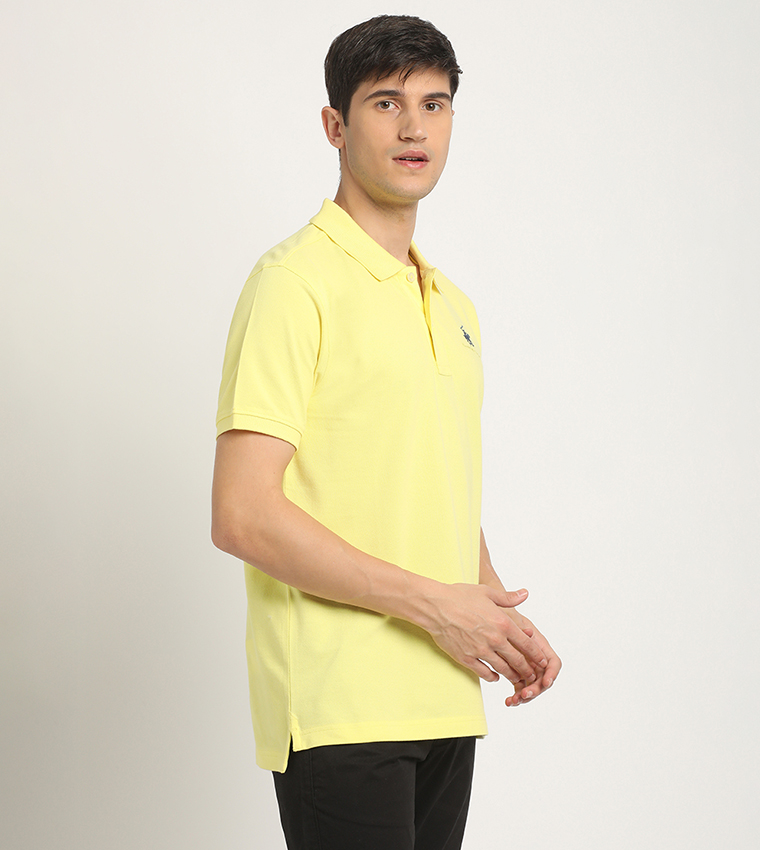 Logo Detail Pique Polo T-Shirt