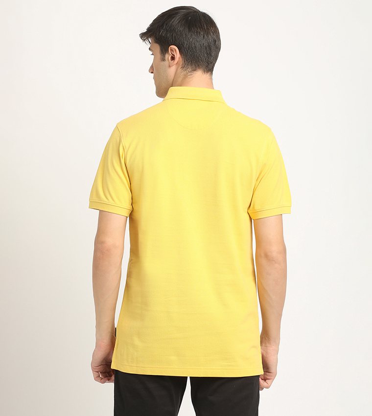 Logo Embroidered Pique Polo T-Shirt