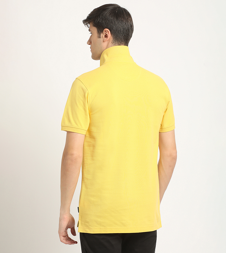 Logo Embroidered Pique Polo T-Shirt