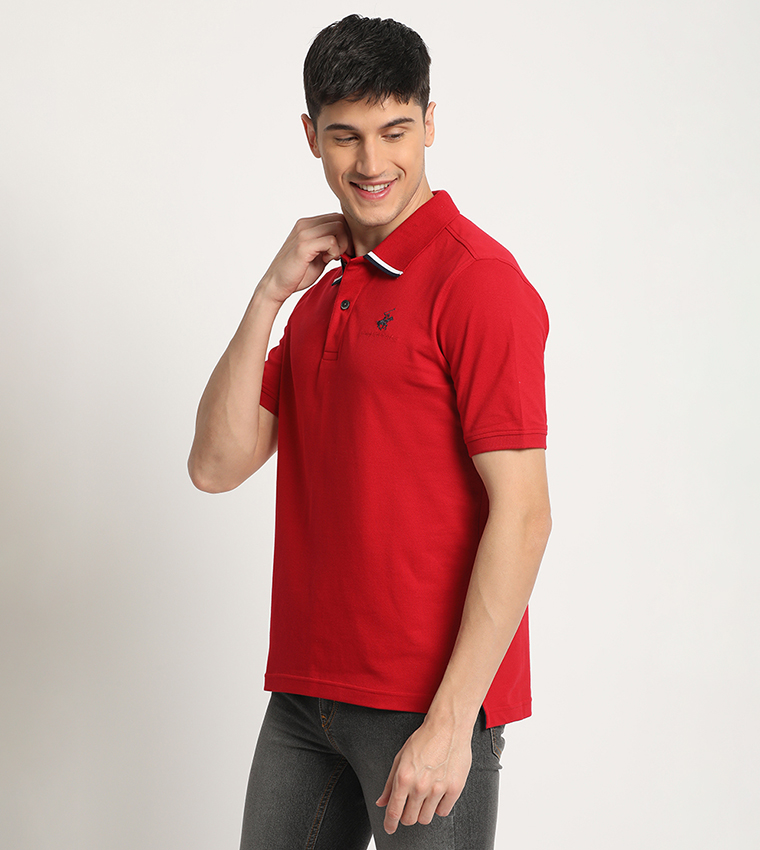 Logo Embroidered Polo T-Shirt
