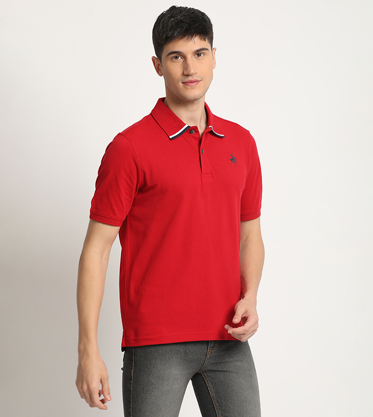 Logo Embroidered Polo T-Shirt
