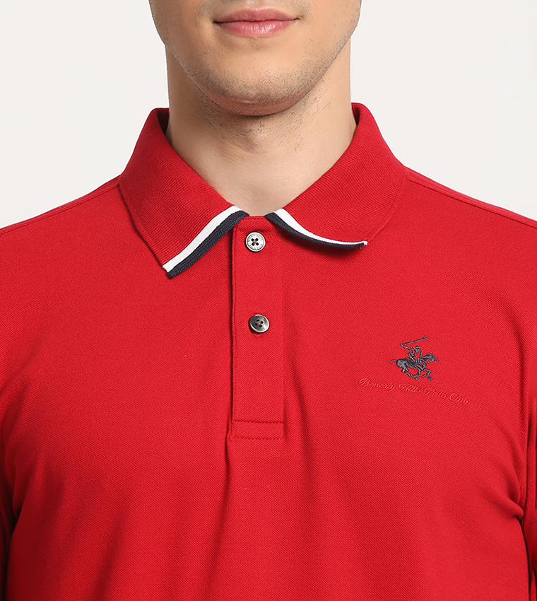 Logo Embroidered Polo T-Shirt