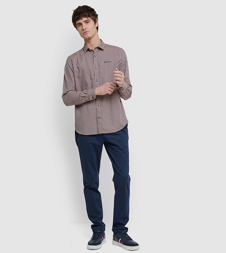 Classic Vichcy Checkered Long Sleeves Shirt