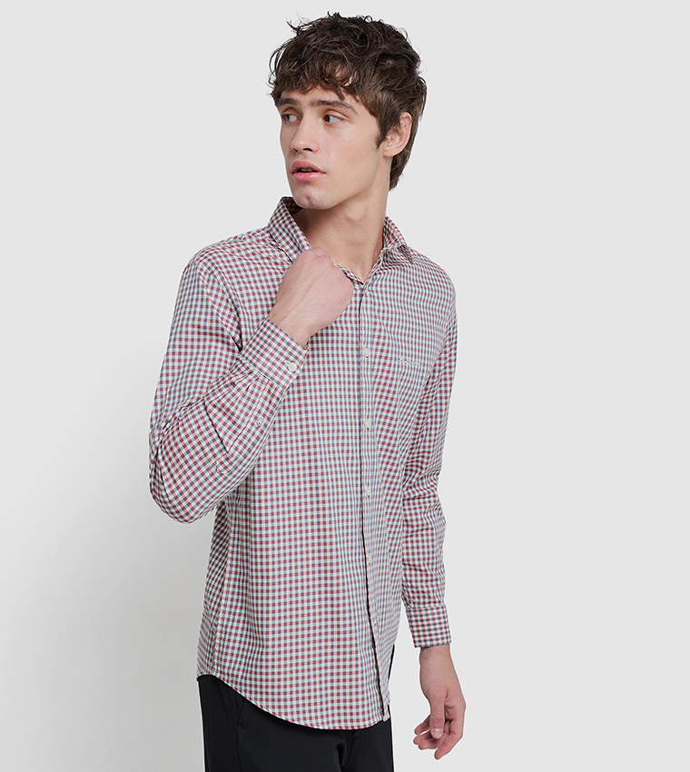 Classic Vichcy Checkered Long Sleeves Shirt