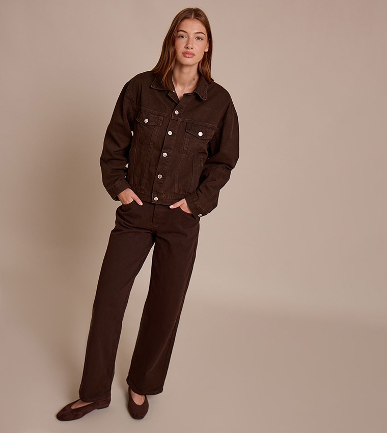 Washed Oversized Classic Denim Jacket