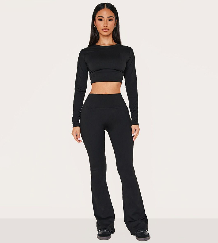 Petite Sculpt High Waist Flared Yoga Active Pants